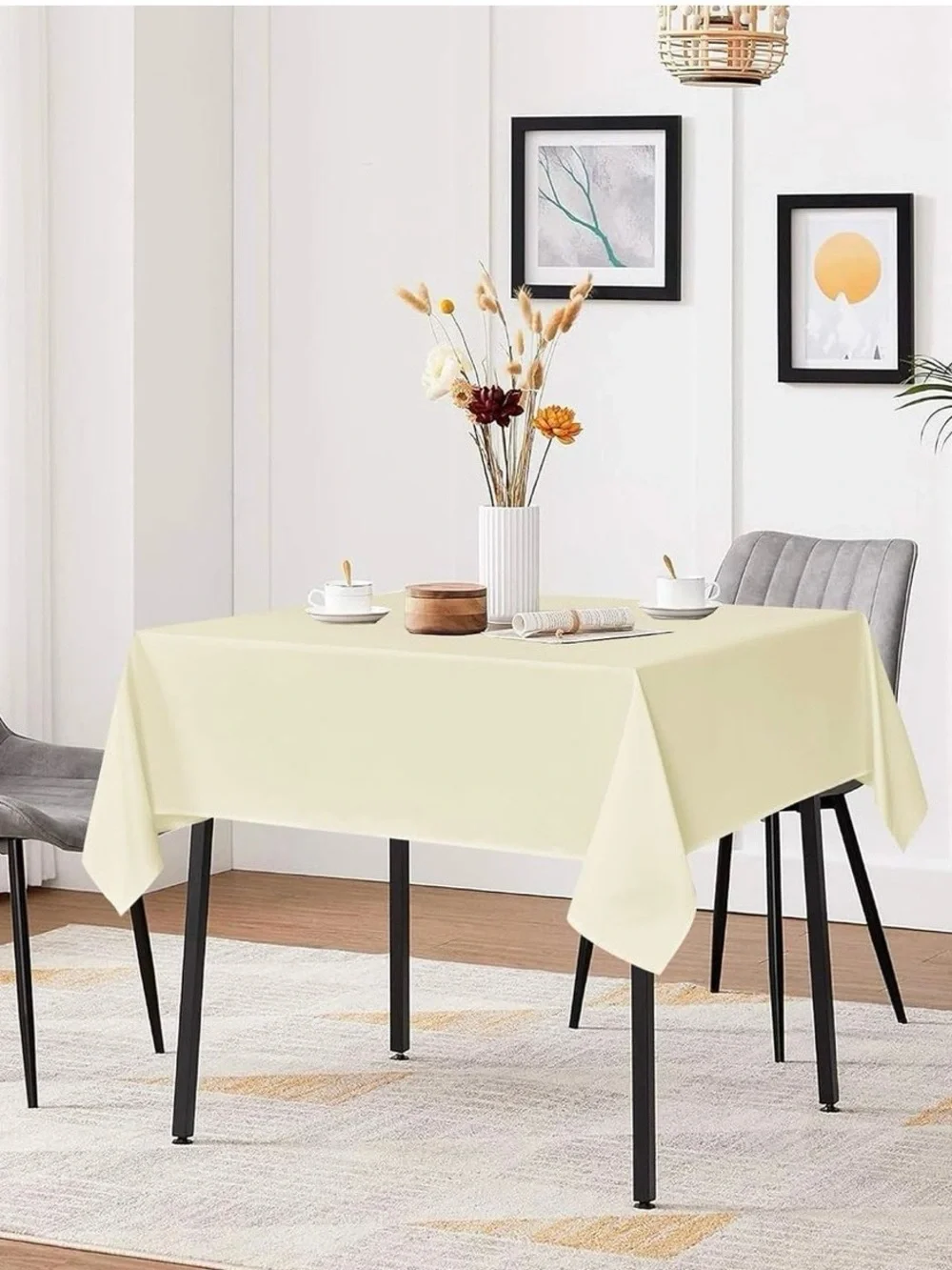 Classic Cream Dining Tablecloth - Home Dining